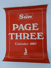 The Sun Page 3 Calendar 1987