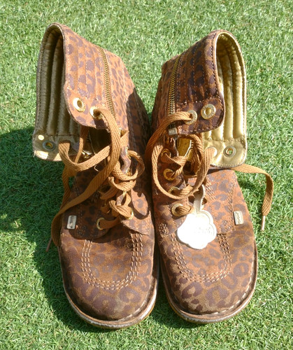 Kickers leopard print ankle - leopard,