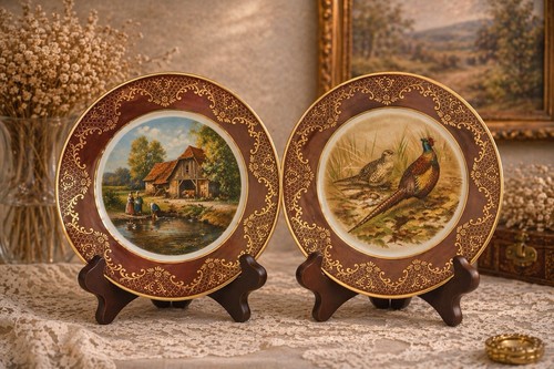 Vintage decorative plates - vintage,