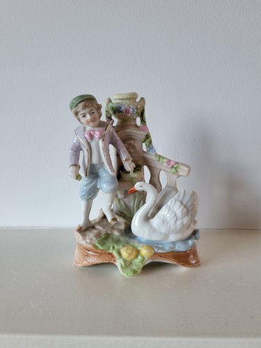 Antique porcelain figure boy - figure,