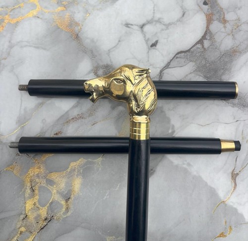 Brass horse head - brass,