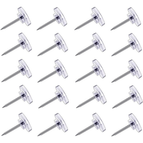 150pcs clear push pins thumb - 150pcs,