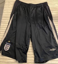 England Umbro 2004/05 Three Quarter Navy Blue Trousers (XL)