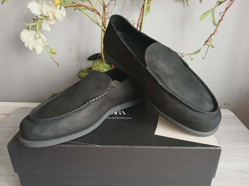 Zara mens black leather - black,