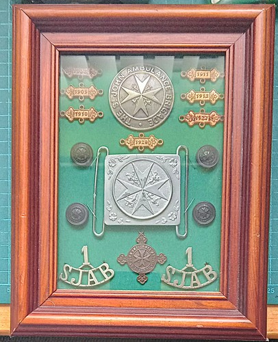 John framed insignia - st,