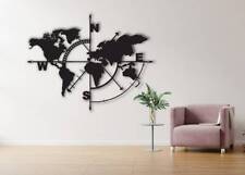 Metal World Map Compass,World Painting,Decor,Compass World,Colormix,Bedroom,Dog