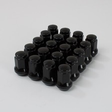 20 x Black Hex Wheel Nuts M12x1.25 Fits Suzuki Swift Sport ZC33S
