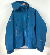 Mountain Equipment Rupal Goretex Jacket Large Mens Blue Waterproof Hooded Vents