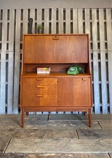 Teak Hutch Sideboard Drinks Cocktail Cabinet Vintage Retro Mid Century