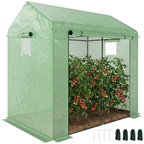 Outsunny walk green house - walk-in,