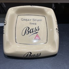 VERY RARE BASS ASHTRAY " GREAT STUFF THIS BASS" BY MINTON 1940'S/50'S