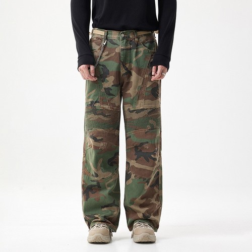 Mens camouflage denim trousers - mens,