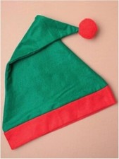 NEW Green Red Elf Hat 58-60cm