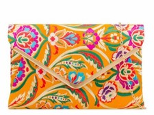 Womens Ladies Satin Clutch Bag