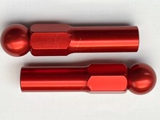 Speedway/Grasstrack - Rear Wheel Adjusters-Red-Pair