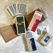 Vintage Playing Cards & Wooden