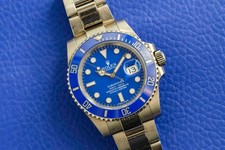 2015 Rolex Submariner Smurf - White Gold 116619LB - Box + Papers + Swingtags