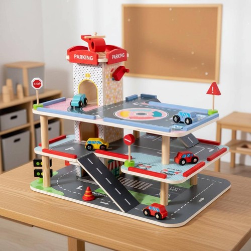 Level toy car garage - 3-level,