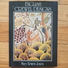 English Crewel Design Mary Eirwen Jones 1974 Dustjacket 