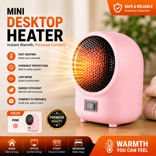 Pink 400w electric portable - pink,