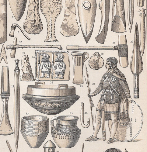Scandinavian weapons tools - tools, &