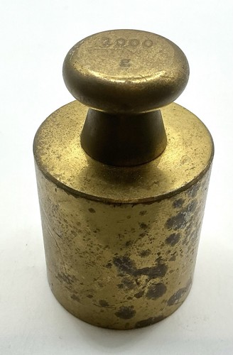 Solid brass scale weight - scale,