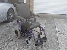 Powertec F45 electric wheelchair with push handles