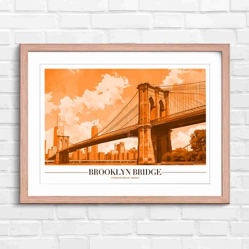 Vintage brooklyn bridge - vintage,