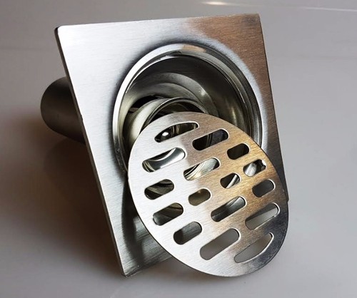 Square shower bathroom floor - square,