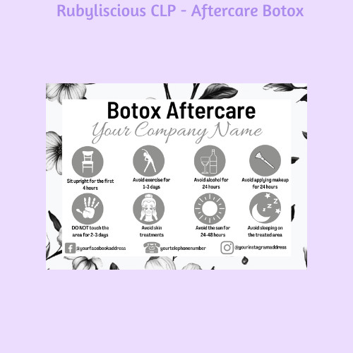 Personalised botox aftercare - personalised,