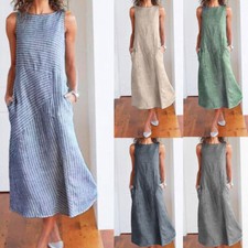 8-18 Women Cotton Linen