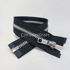 YKK Metal Silver Teeth Open