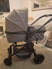 For Your Little One 2 In 1 Pram / Pushchair , Grey,  Brand New Carrycot