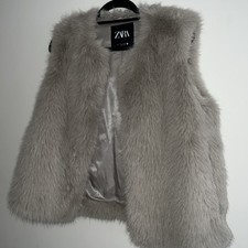 Zara Women's Beige Faux Fur