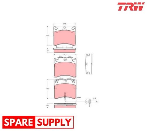 Brake pad set disc - pad,