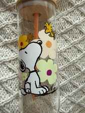 Peanuts snoopy glass - snoopy,