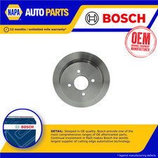 2x Brake Discs Pair Solid Rear