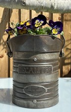 ANTIQUE FRENCH DECALITRE MEASURING JUG PITCHER, H33cm - 1900s CHAMPAGNE VINEYARD