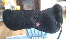 Le Mieux Pro Lambskin Half Pad, Black, Large