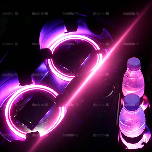 2pcs pink led - cup, pad