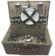 VonShef Picnic Hamper 4 Person