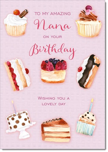 Doodlecards nana birthday card - doodlecards,