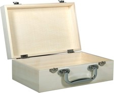 Rayher Wooden Suitcase Shaped Keepsake Box for Baby Wedding and Anniversary