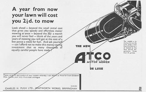 Atco lawn mowers vintage - lawn,
