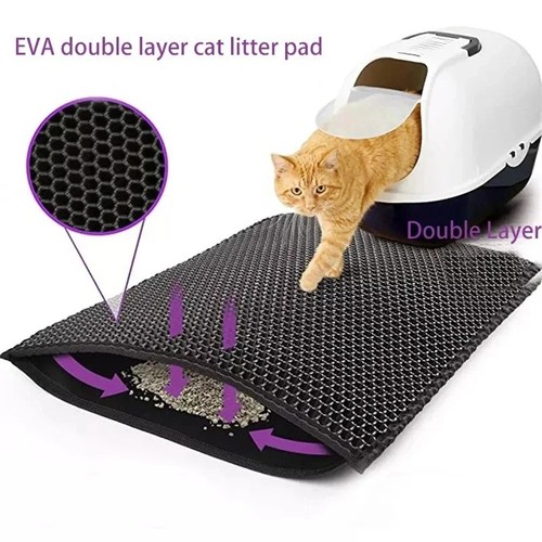 Kitty cat litter mat - kitty,