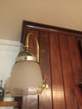 Pair Of Identical  Antique  Victorian Gas Lights,polished And Laquerd.Gl&CC MARK
