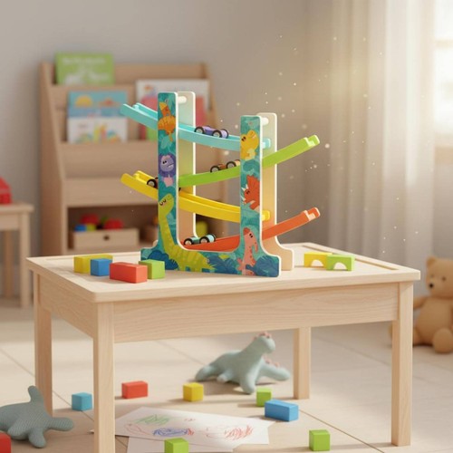 Wooden car ramp toy early - ramp,