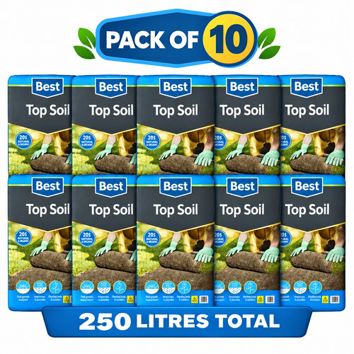250l top soil - top, bags