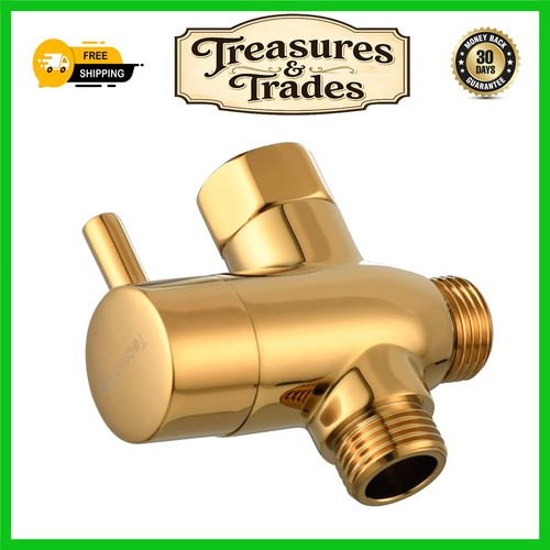 Brass way shower diverter - brass,
