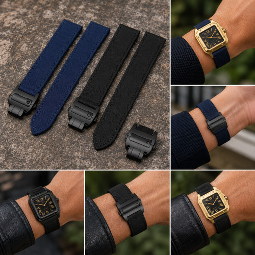 Nylon leather watch strap - nylon,